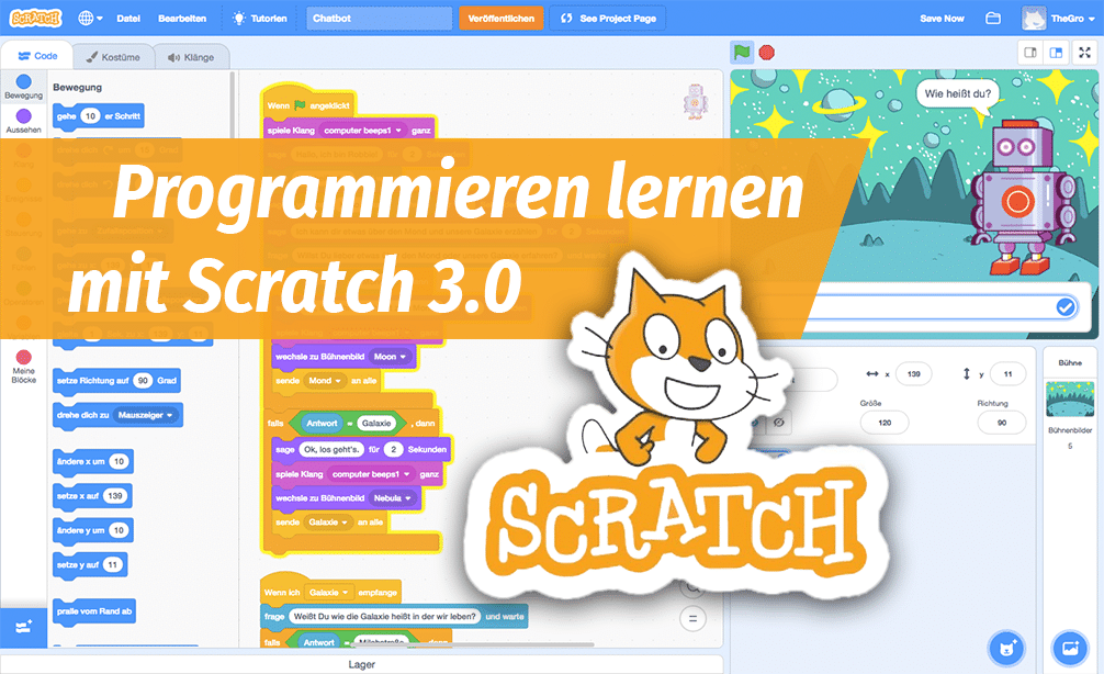 Online-Fortbildung Programmieren lernen mit Scratch 3.0 im Unterricht