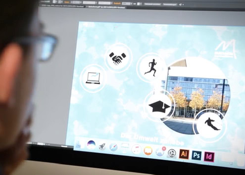 Digitales Spielzimmer: Bild eines Bildschirms aus dem Digitalen Spielzimmer. Es ist ein Bildbearbeitungsprogramme zu sehen