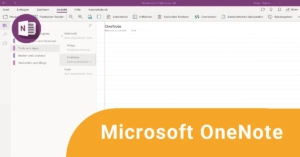 Titelbild: Ausschnitt aus dem Programm OneNote