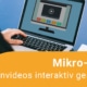 Laptop mit interaktivem Lernvideo zu sehen