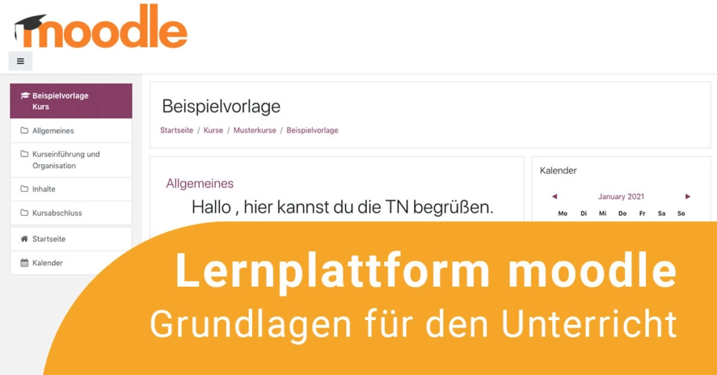 Screenshot aus der Lernplattform moodle