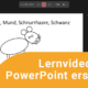 Titelbild der Mikro-Fobi "Lernvideos mit PowerPoint erstellen"