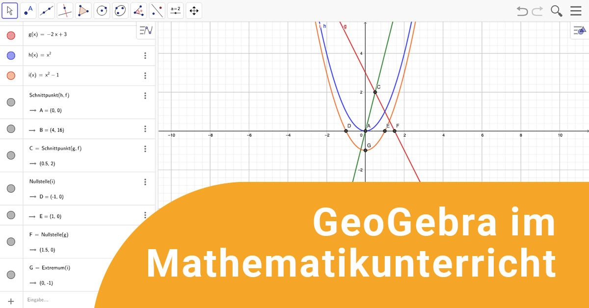 Teaserfoto Online-Fortbildung GeoGebra