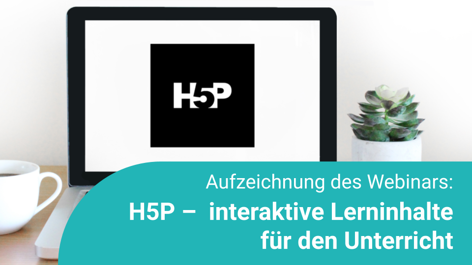 Laptop mit dem H5P-Logo