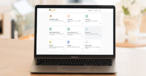 Übersicht der fobizz Tools auf einem Laptop