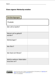 Auf dem Bild ist eine Vorschau des Arbeitsblatts zu sehen.