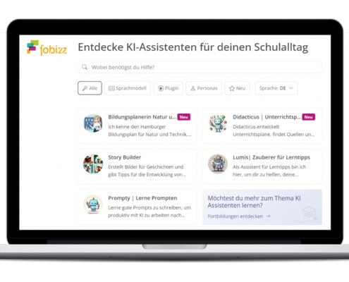 Bild eines MacBooks mit den KI-Assistenten