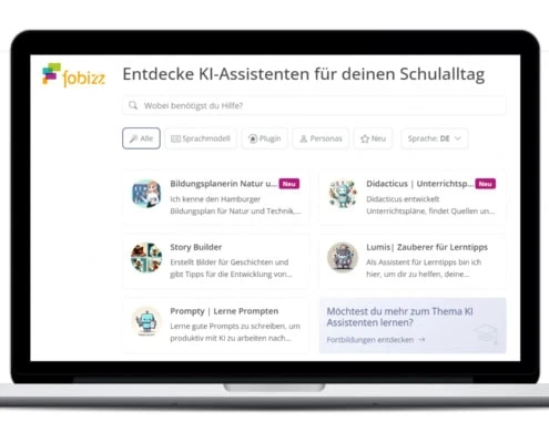 Bild eines MacBooks mit den KI-Assistenten