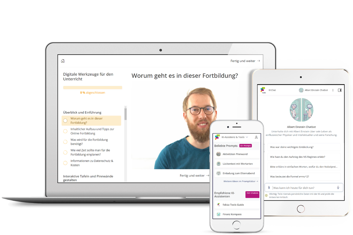 fobizz Fortbildungen, KI und Tools