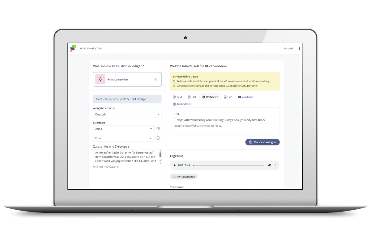 Promptlabor für den Unterricht