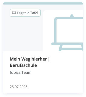Digitale Tafel Berufsschule