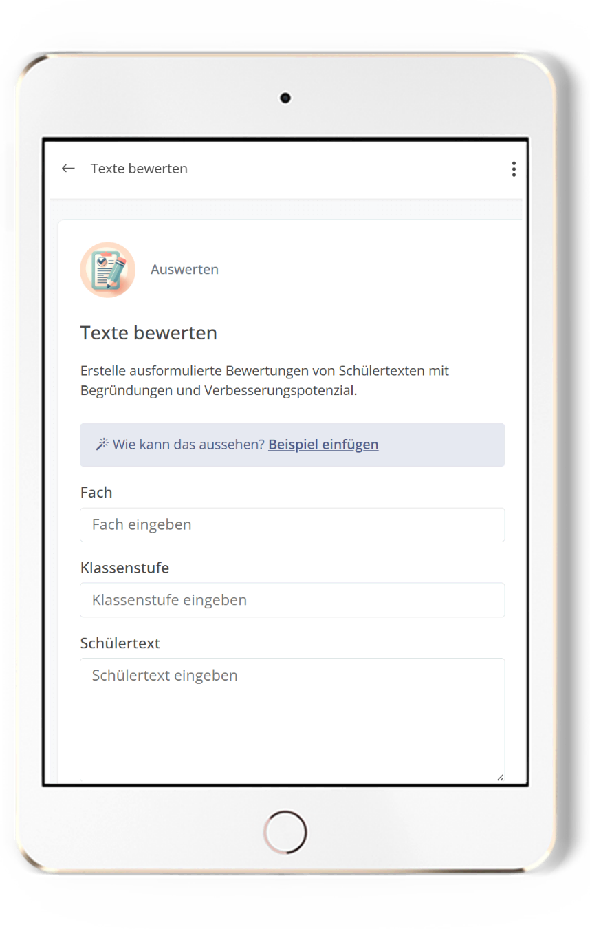 Promptlabor Texte bewerten