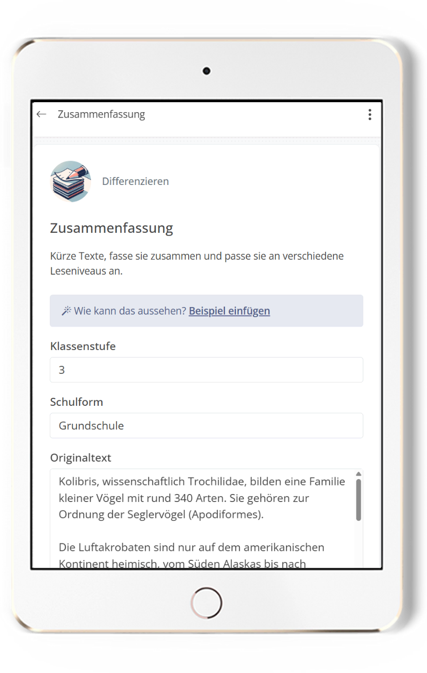 Promptlabor Zusammenfassungen